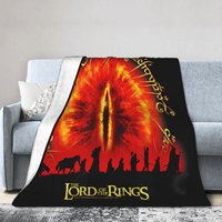 Lord-Of-Rings Blanket Eye of Sauron Warm Soft Pattern Plush Throw Blanket For Home Decor Decorative Flannel Bedspread Bed Cover