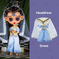 ICY DBS Blyth 30CM 1/6 Doll Clothes OB24 Azone Exotic Jasmine Princess Indian Princess Costume Doll Clothes Girl Dress Toy