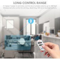 Wireless Door Window Alarm Sensor Security With Remote Control Burglar Anti-Theft Alarm Magnetic Sensor Door Alert Home System