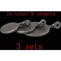 Portable Steel Target Shooting Practice Hanging Target Set Outdoor Hunting Gear for Range Shooting Activities