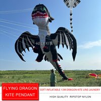 New Arrive Giant Soft Inflatable Flying Dragon Kite Line Laundry forAdults High Quality Ripstop Nylon Show Dragon Kite Pendant