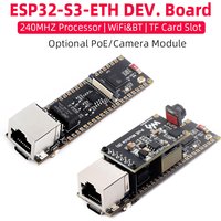 ESP32-S3 ETH Development Board 240MHz Dual Core Processor RJ45 Ethernet Port Wi-Fi & Bluetooth Optional Camera PoE Module