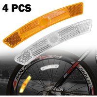 4pcs Bike Spoke Reflector 25*20mm Steel Fixed Rain Sun Protection Bicycle Parts For Mountain Bike Outdoor Riding Accessories