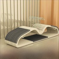 Space Saving Short Neck Clothes Hanger Home Use Anti Shoulder Angle Hanging Clothes Holder Non Slip Seamless Bulge Proof Clot...