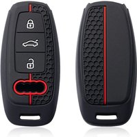 Silicone Car Smart Key Case Cover For Audi A3 8Y A4 A6 A7 A8 E-tron Q5 Q8 C8 D5 Auto Styling Protection Shell Holder Accessories