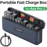 For Insta 360 Ace Pro 2 Battery Charger Intelligent 3-Way Charging Case Fast Charger Hub for Insta360 Ace Pro 2 Accessory