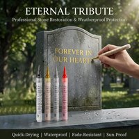 Tombstone Marker Pen Professional Paint Repair TouchUp Waterproof Fade Resistant Color Restoration Repair Decorating Pen