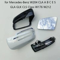 for Mercedes-Benz W204 CLA A B C E S GLA GLK CLS Class W176 W212 Heated Rear Mirror Cover Glass Turn Signal Light Bottom Lower
