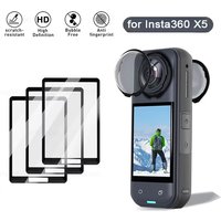 Screen Protector For Insta360 X4 X5 Tempered Glass Film Lens Guard Cap Protective Kit 360°Video Camera Accessores Anti-Scratch