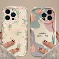Case For OPPO Reno 15 15F 13F 12F 11F 14F 8 11 12 13 14 Pro 5G 7 4G 5 6 Lite Tulip Love Heart Leaves Flower Print Silicone Cover