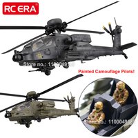 RC ERA C170 AH-64 Apache Auto Stabilized 6CH Brushless RC Helicopter for Adults with 2 Hand-Painted Camouflage Pilot Figures