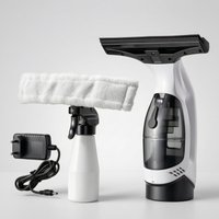 Electric Window Cleaner Transparent Tank Window Vacuum Squeegee Glass Cleaning Kit Microfiber Cloth Glass Cleaning Tool