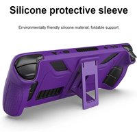 Silicone Console Cover Anti Slip Soft Shell Game Console Full Cover with Bracket Replacement Accessories for Steam Deck