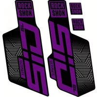 4Pcs/Sheet ROCKSHOX SID Bicycle Front Fork Stickers Waterproof Vinyl Decals For Mountain Bike Front Shock Absorption Film Decor