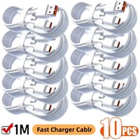 10PCS Quick Charging Cable 120W 6A USB A To Type C Fast Charger High-speed Data Transfer Wire Cords for Samsung Xiaomi Huawei