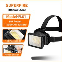 2025 SUPERFIRE FL01 COB Headlamp Super bright Head Flashlight Yellow White headlight Rechargeable led Camping Fishing Head lamp