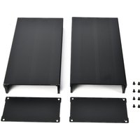 Aluminum Alloy Project Box DIY Sand Black Enclosure Electronic Protection Case 55 x 106 x 200mm Electronic Case Enclosure Case