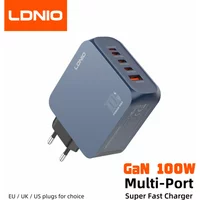 LDNIO Gan 100W Fast Charge Charger Type-C 65W 45W UK EU US Plug USB Multi-Port Fast Charging Station for MacBook iPhone Xiaomi