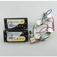 Alnico 5 ProBucker Humbucker Guitar Pickups Set with Push/Pull Wiring Harness for Electric Guitar
