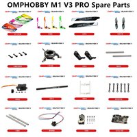 OMPHOBBY M1 V3 PRO RC Helicopter Spare Parts Propeller Motor hood vertical tail landing gear Main shaft horizontal axis Servo