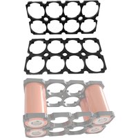 32650 Battery Holder 2x4 Integrated 32700 32650 Battery Cell Holder Plastic for DIY Lithium-Ion Battery Pack Without Battery