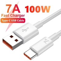 100W 7A Type C Fast Charging Cable USB C Quick Charger Data Cord For iPhone Samsung Huawei Mate 70 60 Xiaomi Honor Redmi Oneplus
