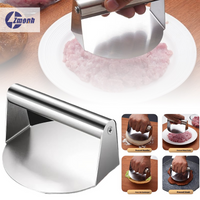 New!Stainless Steel Smash Burger Press Hamburger Patties Meat Masher Circular Meat Press Tool For Bacon Deli Kitchen Accessories