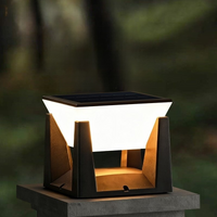 New Solar Column Head Lamp Outdoor Villa Courtyard Wall Head Courtyard Gate Post Pillar Gate Post Wall Fence Eenclosure Style
