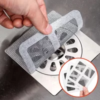 6-40pcs Disposable Hair Catcher for Shower Mesh Shower Drain Covers Floor Sink Strainer Filter Mesh Sticker Bathroom Accessories