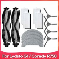 Compatible For Polaris PVCR 1226 / Lydsto G1 / Coredy R750 Roller Side Brush Filter Mop Cloths Robot Vacuum Cleaner Accessoies