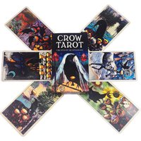 NEW Crow tarot cardsn A 78 Tarot Deck English version Divinatio fate Oracle Card Board Game for Adult with PDF Guidance gift