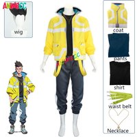 ANIMECC en STOCK Cyberpunkk 2077 David Cosplay Costume perruque Anime Cyberpunkk bord Walker Costume tenues d'halloween pour hommes