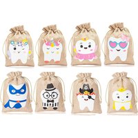 Tooth Fairy Bags Teeth Container Box Keepsake Kid Boy Girl Birthday Baby Shower Kindergarten School Party Costume Cosplay Gift