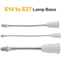 LED Adapter E14 To E27 Extended Lamp Cap Conversion Base Wall Flexible Holder Light Socket Converter Bases Extender For Lighting