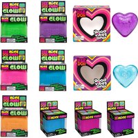 Hot NeeDoh Style Squishy Toys Cube & Pizza Shaped Solid Squeeze Balls Stress Relief Cute Squeezy Toy for Adults Anxiety Release