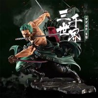 Hot One Piece 10CM Figure Toys Anime GK Roronoa Zoro Three-blade Sa-maximum PVC Action Collection Figurine Model Toys Kid Gift