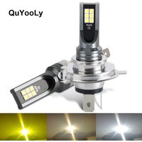 2Pcs Super Bright H7 H4 LED Car Headlight Motorcycle Fog Lamps H1 H3 Auto Bulb H8 H9 H11 HB4 12000Lm 6000K Yellow Light 12V 24V