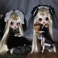 ICY DBS Blyth 1/6 Doll 30cm Nun Makeup White Skin Matte Face Hand drawn Makeup BJD Doll Set SD