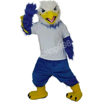 New Adult Halloween Christmas Blue Eagle Bird Mascotte Fancy Dress Cartoon Mascot Costume Plush Fancy Dress Mascot Costume