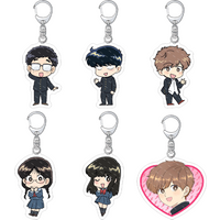 ”Go For It, Nakamura-kun!! 6cm Acrylic Keychain Nakamura&Hirose Cartoon Bag Pendant Birthday Christmas Holiday Gift