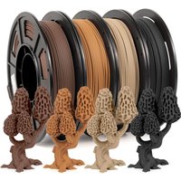 Wood Color Filament 1.75 PLA+, Wood PLA+ Filament,250g/500g/1000g/ 4 * 250g Spool Dimensional Accuracy +/- 0.03 mm