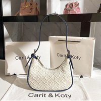 Original design advanced sense this year's popular pleated bag female summer niche design crescent bag underarm bag shoulder