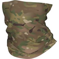 Custom Military Camouflage Pattern Bandana Neck Warmer Men Women Winter Ski Hiking Scarf Gaiter Army Tactical Camo Face Cover