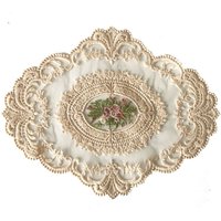 New Vintage Crocheted Doilies Round Oval Shabby Chic Table Mat Handmade Crochet Placemet