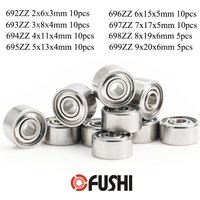 5/10 stücke 692ZZ 693ZZ 694ZZ 695ZZ 696ZZ 697ZZ 698ZZ 699ZZ Mini Metall Versiegelt Miniatur Lager Kugellager Für 3D/Quadcopter/Modus