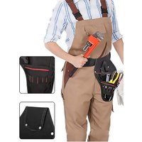 Drill Holster / Multiple Tool Waist Bag Loops and Angled Design To Evenly Balance Weight On Belt,Portable Multifunction Tool Bag
