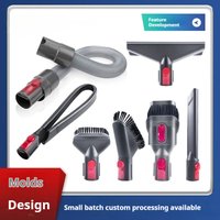 Flat Suction Nozzle Head For Dyson V7 V8 V10 V11 V12 V15 Vacuum Cleaner Mattress Brush Head Round Brush Soft Brush Parts