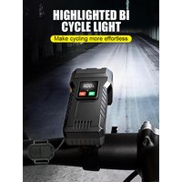 AliExpress NONE Cycling Bicycle Front Rear Light Bike Type C Rechargeable Headlight Light MTB Waterproof 12 LED Lantern Bicycle Accessories
