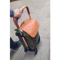 Elderly Shopping Trolley with 360° Swivel Wheels Lightweight Folding Cart Portable Shopping Cart Carrier Bag 4-Wheel Rollator