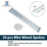X autohaux Bicycle Spokes Bike Wheel Spokes 14G 273mm 277mm 283mm 287mm 291mm 295mm 299mm 305mm Length Carbon Steel Galvanized
